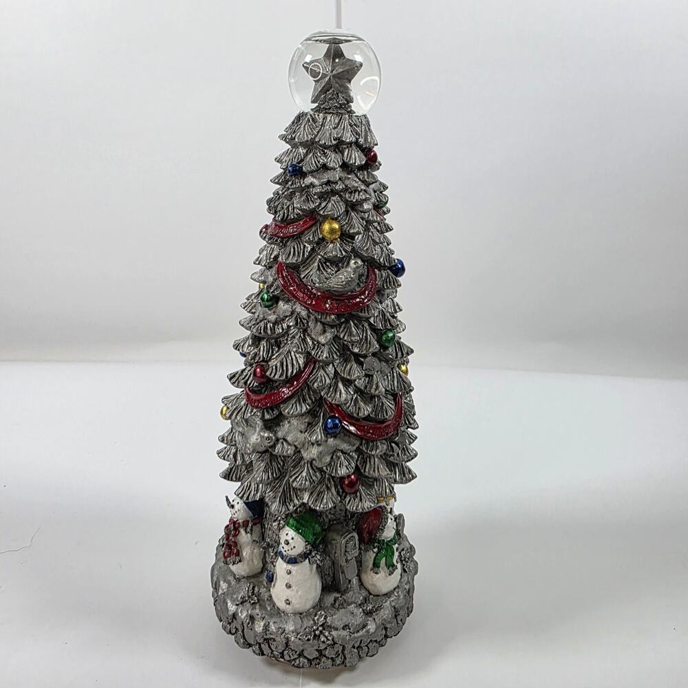 Home For The Holidays Musical Christmas Tree Mini Water globe Rotating Carousel